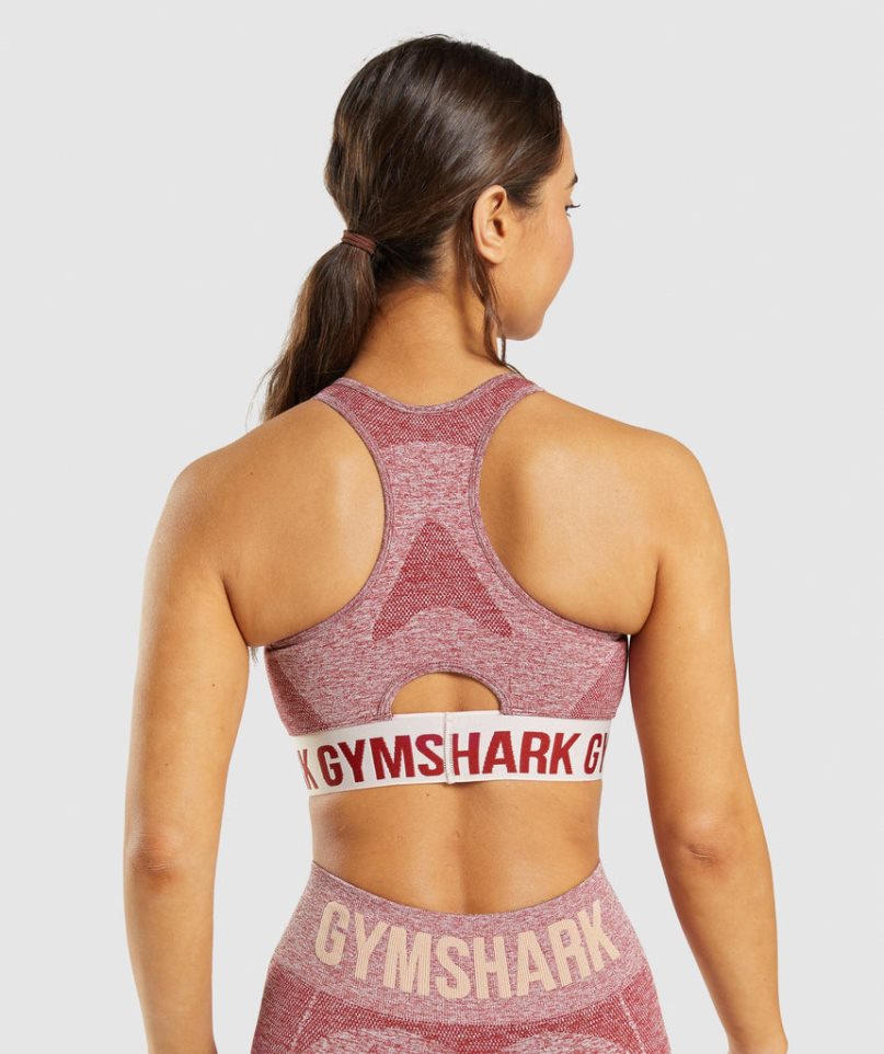 Staniki Sportowe Gymshark Flex Damskie Bordowe | PL 374KEU